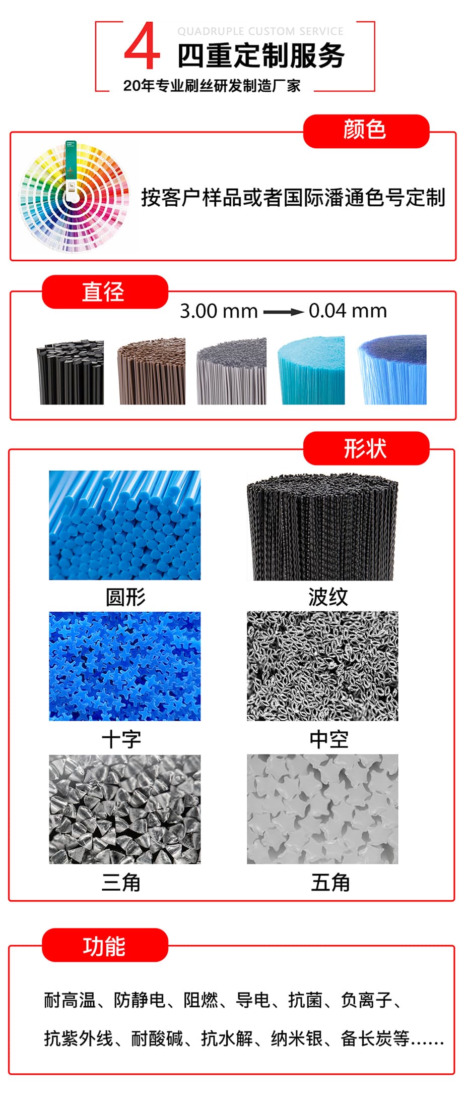 PBT尼龍毛絲定制